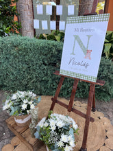 Cargar imagen en el visor de la galería, Recordatorios Bautizo y Comunión Inicial vichy con lazo