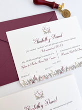 Cargar imagen en el visor de la galería, Invitación Alayos Granate