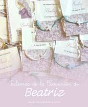 Cargar imagen en el visor de la galería, Detalle pulsera o colgante comunión-Bautizo