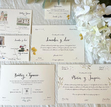 Cargar imagen en el visor de la galería, Invitaciones caligrafiadas