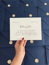 Cargar imagen en el visor de la galería, Invitación Caligrafiada a mano