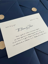 Cargar imagen en el visor de la galería, Invitación Caligrafiada a mano