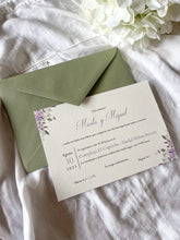 Cargar imagen en el visor de la galería, Invitación boda flores hortensias