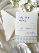 Cargar imagen en el visor de la galería, Invitaciones boda azulejo Portugal