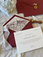 Cargar imagen en el visor de la galería, Invitación boda clásica monocolor