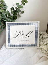 Cargar imagen en el visor de la galería, Cuadro Iniciales Vichy