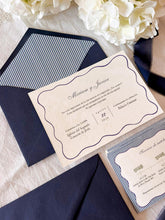 Cargar imagen en el visor de la galería, Invitación boda "Marco Ondulado"
