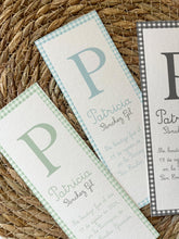 Cargar imagen en el visor de la galería, Punto de libro Inicial Estampado