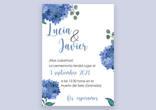 Cargar imagen en el visor de la galería, Invitación Hortensia