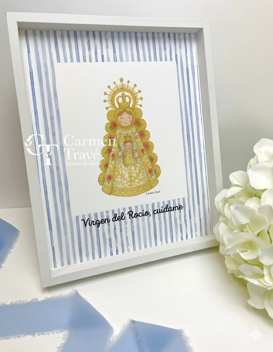 Cuadro Virgen del Rocío infantil