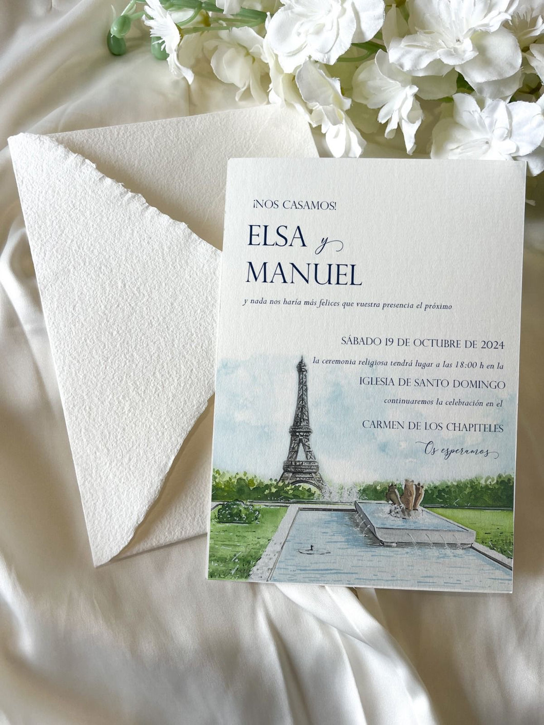 Invitación boda París