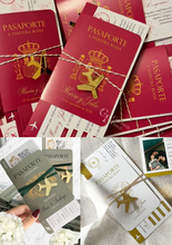 Cargar imagen en el visor de la galería, Invitación boda pasaporte
