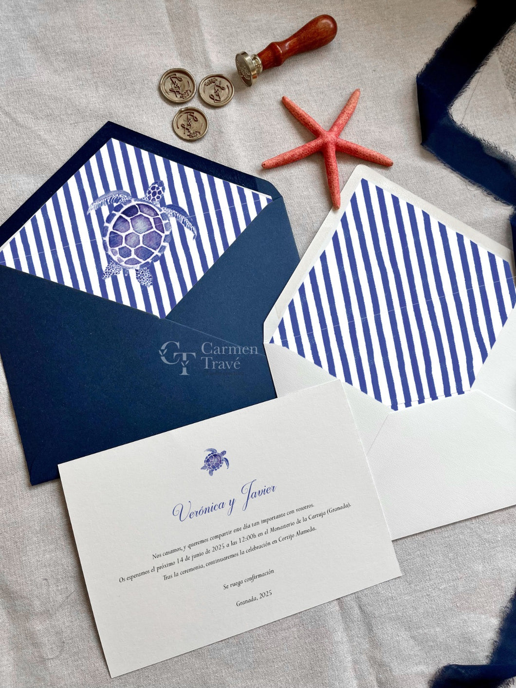 Invitación boda Mar