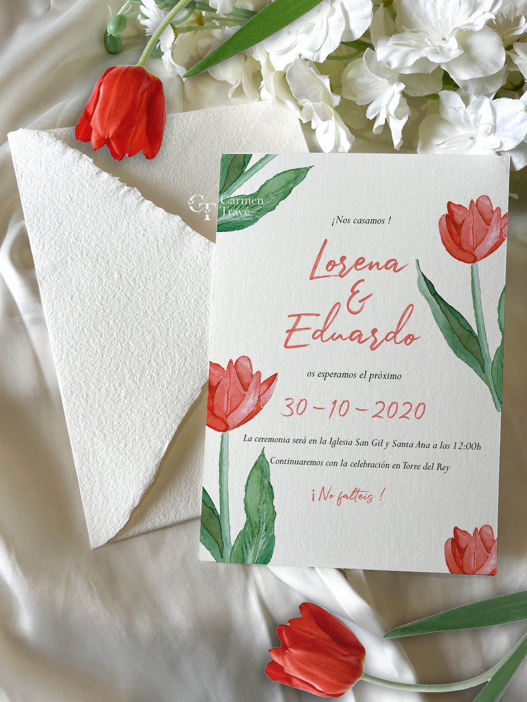 Invitación boda Tulipán