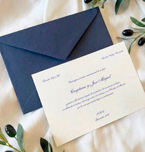 Cargar imagen en el visor de la galería, Invitación boda clásica monocolor
