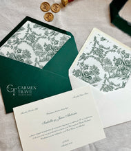Cargar imagen en el visor de la galería, Invitación boda clásica Toile de Jouy
