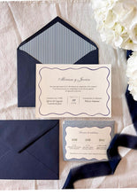 Cargar imagen en el visor de la galería, Invitación boda "Marco Ondulado"
