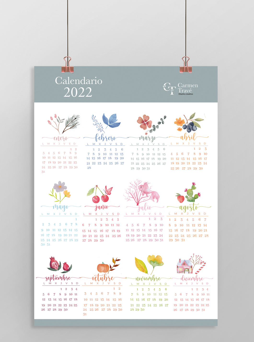 Calendario Pared 2022